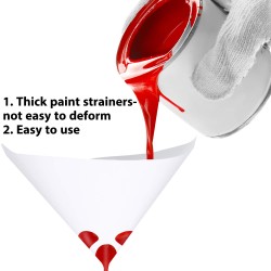 Silicone Funnel Paint Filter with Nylon Filter Element