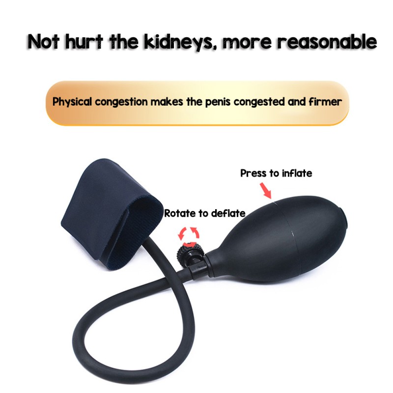 Silicone Inflatable Penis Pump Enlarger Cock Ring Extension Head Massager Sex Toys For Men Cock Rings Chastity Belt Silicone Inflatable Penis Pump Enlarger Cock Ring Extension Head Massager Sex Toys For Men Cock Rings Chastity Belt