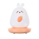 Silicone Led Night Light 1200mah Lithium Battery Cute Animal Bedroom Bedside Table Lamp for Kids Room rabbit