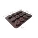 Silicone Mold DIY Cute 12 Holes Owl Shape Chocolate Candy Cake Mould Baking Tool 20*15.3*1.6cm