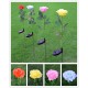 Simulate Solar-powered LED Rose Lawn Pin Lamp Landscape Light Festival Yard Garden Decoration yellow flower