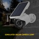 Simulated Solar Camera Lamp Waterproof Wall  Light Dummy Monitor With Motion Sensor