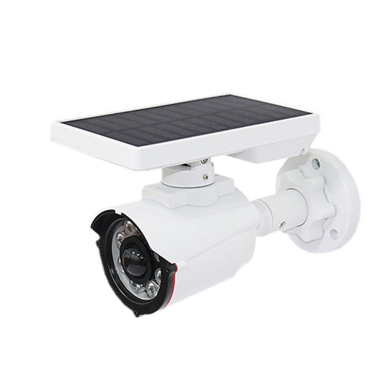 Simulated Solar Camera Lamp Waterproof Wall  Light Dummy Monitor With Motion Sensor