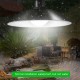 Single / Double Head Solar  Chandelier Adjustable Brightness Lamp With Remote-controlled For Outdoor Indoor Garden Yard Lighting Double-head (white light)