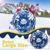 Snow Inflatable Sled Heavy Duty Snow Tube Sled Durable Cordura Inflatable Sledding Tube For Grown-ups Kids 120cm Snow Inflatable Sled Heavy Duty Snow Tube Sled Durable Cordura Inflatable Sledding Tube For Grown-ups Kids 120cm