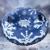 Snow Inflatable Sled Heavy Duty Snow Tube Sled Durable Cordura Inflatable Sledding Tube For Grown-ups Kids 120cm Snow Inflatable Sled Heavy Duty Snow Tube Sled Durable Cordura Inflatable Sledding Tube For Grown-ups Kids 120cm