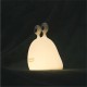 Soft Silicone Night  Light Cute Animal Shape Waterproof Drop-proof Touch-sensor Soft Light Bedside Lamp For Children Nursery Room 3W white