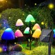 Solar 10 Led Mushroom String Lights 8 Modes Ip65 Waterproof Outdoor Decorative Lights Warm White