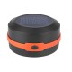 Solar Camping Light Built-in Solar Panel 3 Brightness Levels Mini Folding Retractable Flashlight Tent Lights Orange