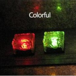 Solar LED ice floor tile buried light, colorful light