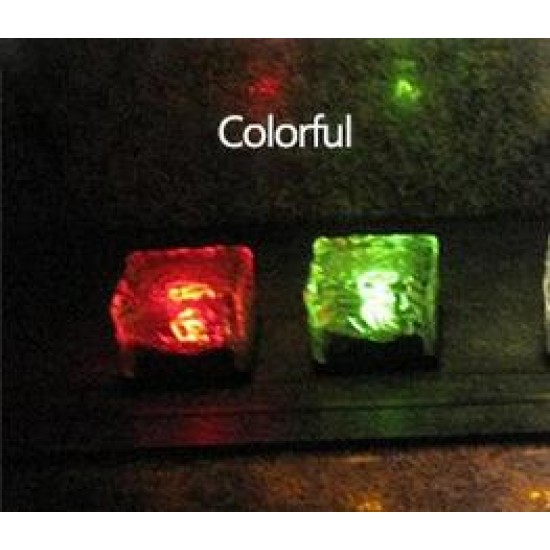 Solar LED ice floor tile buried light, colorful light