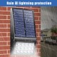 Solar Led Wall Lamp Built-in 600mah Rechargeable Battery Motion Sensor Outdoor Garden Fence Light