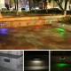 Solar Light Outdoor Voice Control Stair Wall Lamp Terrace Light Garden Courtyard Decoration yellow