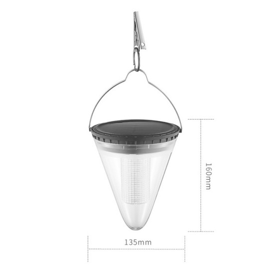 Solar Light Outdoor Waterproof Garden Decoration Hanging Lamps Night Light White light_2.4W