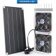 Solar Panel Fan Kit 10w 6v Weatherproof Solar Fan Black