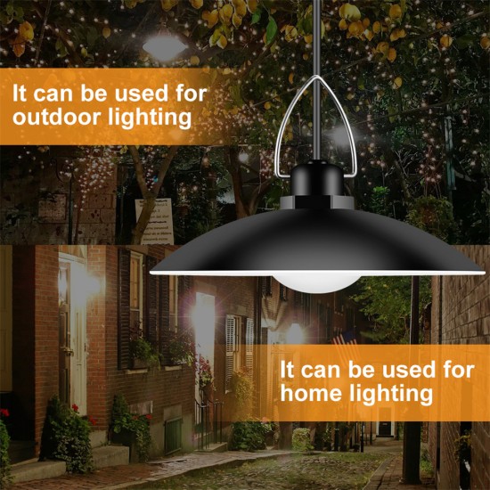 Solar Power Pendant Lights Outdoor Waterproof Energy Saving Yard Garden Garage Decoration Lamp Four heads