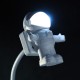 Spaceman USB Night Light Adjustable Led Computer Keyboard Light Reading Light for Office Bedroom School