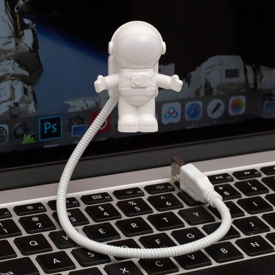 Spaceman USB Night Light Adjustable Led Computer Keyboard Light Reading Light for Office Bedroom School