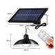 Split Led Solar Light with RC Outdoor High Brightness Adjustable Waterproof Wall Lamp double RC Warm White