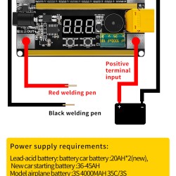 Spot Welder Kit 99 Levels 12v 2400a Handheld Portable Diy Spot Welding Machine for 18650 Lithium Battery without housing