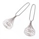 Spring Coil Wire Whisk Hand Mixer Blender Egg Beater Stainless Steel Tool Silver