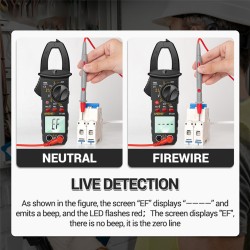 St180 Digital Clamp Meter Ac Current 4000 Counts Multimeter Ammeter Voltage Tester Yellow