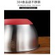 Stainless Steel Bowl with Handle for Beat Eggs Stir Fruit Salad Nonslip Silicone Bottom Bowl red