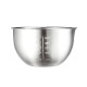 Stainless Steel Mixing Bowls Non Slip Whisking Bowls for Salad Cooking Baking Stainless steel_Inner diameter 22cm