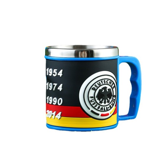 Stainless Steel Mug Cup 2022 Football World Cup Water Cup Fans Souvenir Gifts for Coffee Tea Soup Germany