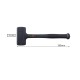 Stainless Steel Rubber Hammer Shockproof No-sparking Wear-resistant Non-slip Round Head No Rebound 70-055