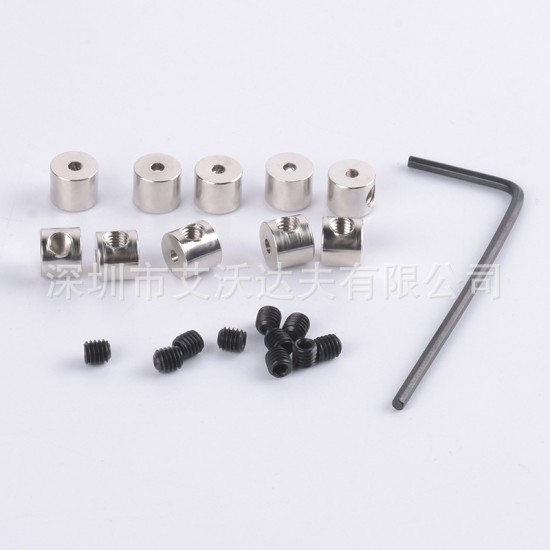 Steel Pin Keepers Pin Locks Pin Backs Replacement with Screw Wrenches Card Cap Silver