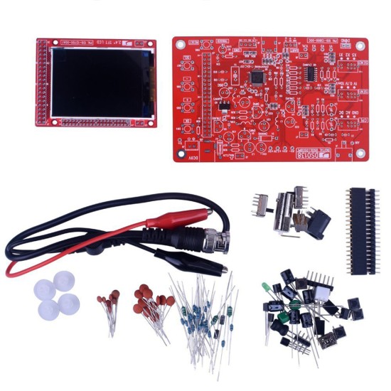 Stm32 Fully Assembled Digital Oscilloscope with Clear Acrylic Case Short-circuit Open-circuit Detection E-learning Kit