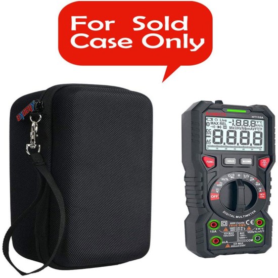 Storage Bag For KAIWEETS Digital Multimeter TRMS 6000 Counts Volt Meter Auto Ranging black