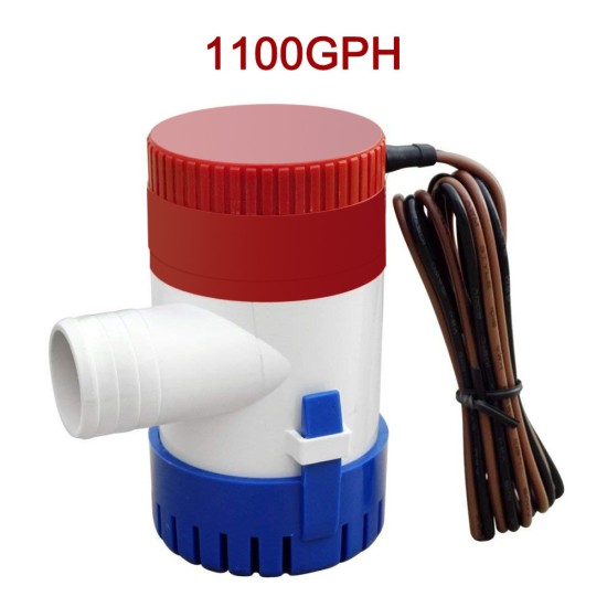 Submersible Boat Bilge Water Pump 12v Automatic Submersible Non-Automatic Marine Electric Bilge Pump 1100GPH