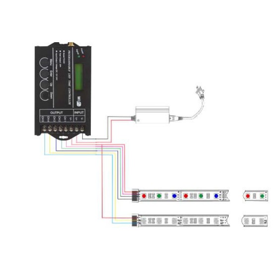 TC420/TC421 WiFi Time Programmable LED Controller Dimmer RGB Aquarium Lighting Timer  TC420