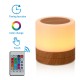 Table Lamp Color Changing RGB Night Light with Remote Control Touch Sensor Bedside Lamps with Remote Control