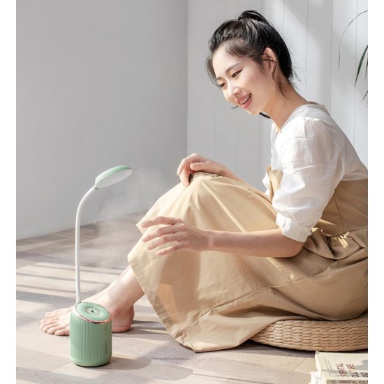 Table Lamp Humidifier Multifunction Eyeshield LED Table Lamp USB Rechargeable Home Decoration Humidifier green