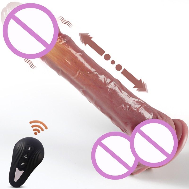 Telescopic Dildo Vibrator with Suction Cup Vaginal G Spot Anal Masturbation Device Adult Sex Products Telescopic Dildo Vibrator with Suction Cup Vaginal G Spot Anal Masturbation Device Adult Sex Products