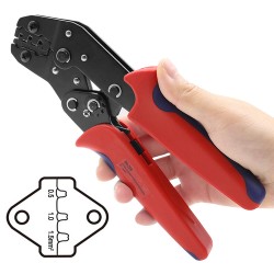 Terminals Crimp Pliers and Interchangeable Dies Wire Crimper Crimping Tools Ratcheting 7Inch SN-28B  SN-28B