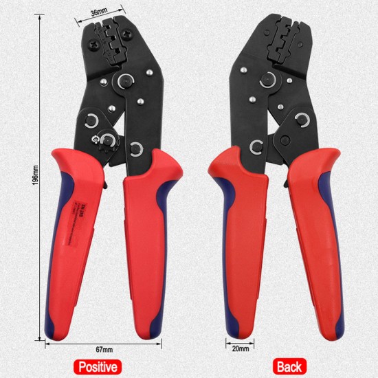 Terminals Crimp Pliers and Interchangeable Dies Wire Crimper Crimping Tools Ratcheting 7Inch SN-28B  SN-28B