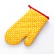 Thickened Heat Insulation Microwave Oven Gloves  Protective Hand Cover Kitchen Accessories Big dot blue