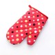 Thickened Heat Insulation Microwave Oven Gloves  Protective Hand Cover Kitchen Accessories Small dot yellow