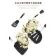 Thin High Elasticity High Temperature Resistance Silicone Cooking Spatula 4Pcs/Set