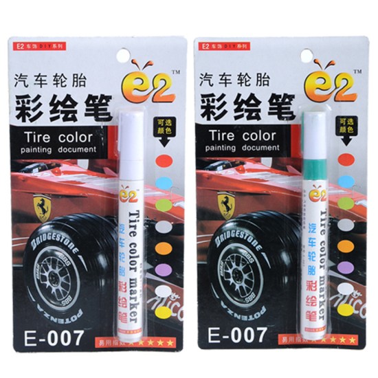 Tire Pen Colorful Styling Waterproof Pen Car truck Tires Tread Metal Permanent Paint Markers green