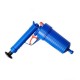 Toilets Bathroom High Pressure Air Drain Pump Plunger Sink Pipe Clog Remover Cleaner Kit blue