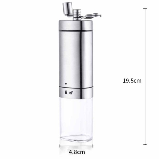 Triangular Coffee Grinder Machine Stainless Steel Household Hand-cranked Mill Machine