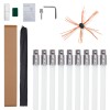 US GARVEE Chimney Sweep Kit Chimney Cleaning Kit with Flexible Rods Chimney Cleaner Single Brush Head US GARVEE Chimney Sweep Kit Chimney Cleaning Kit with Flexible Rods Chimney Cleaner Single Brush Head