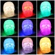 USB Charging Colourful LED Skull Head Patting Lamp with Remote Control Night Light Decoration Gift USB 5V