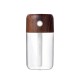 USB Humidifier Wood Grain Colorful Bottle Silent Night Light Mist Maker Car Moisturizer white