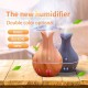 USB Wood Grain Air Humidifier Aromatherapy Diffuser with 7 Colors Change Night Light  Light wood grain